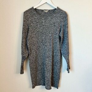☀️ MADEWELL Ribbed Bubble-Sleeve Dress